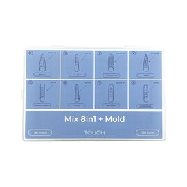 TOUCH. Top Nail Forms, MIX 8-in-1 + Molds, 192 pcs. Верхні форми + молди #1