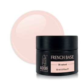 ADORE. French Base,  №08, Natural, 30 ml. Камуфлююча база #1