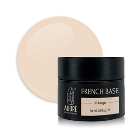 ADORE. French Base, №10, Beige, 30 ml. Камуфлююча база #1