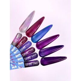 LUNAmoon. "Cat Eye" Gel Polish #257, 8 ml, гель-лак «Котяче око» на вітражній основі #2