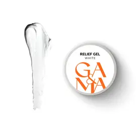 GA&MA. Relief gel, white, 5 g, рельєф гель, білий #1