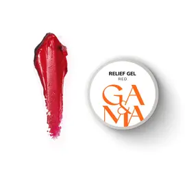 GA&MA. Relief gel, red, 5 g, рельєф гель, червоний #1