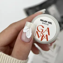 GA&MA. Relief gel, white, 5 g, рельєф гель, білий #2