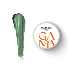 GA&MA. Relief gel, green, 5 g, рельєф гель, зелений #1