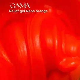 GA&MA. Relief gel, neon orange, 5 g, рельєф гель, неоновий помаранчевий #2