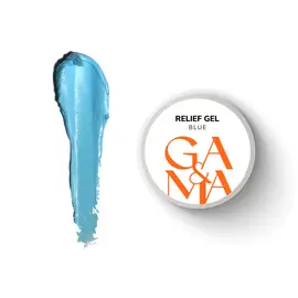 GA&MA. Relief gel, blue, 5 g, рельєф гель, блакитний #1