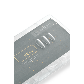 HEYLOVE. Gel Tips, Almond Medium, 500 pcs,  Гелеві Тіпси, середній мигдаль, 500 шт #2