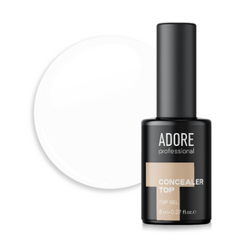 ADORE. Concealer Top coat, №01, Blanc, 8 ml. Камуфлюючий топ, молочний #1