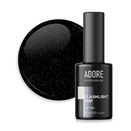 ADORE. Flashlight Top coat, №03, Holographic, 8 ml. Світловідбиваючий топ #1