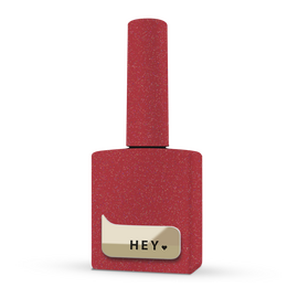 HEYLOVE. Reflective Gel Polish, INFRARED, 15 ml, гель-лак, червоний зі срібними світловідбиваючими частинками #1