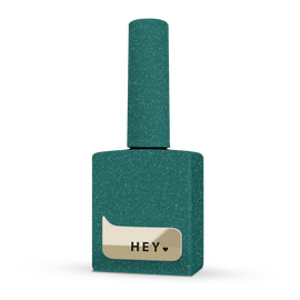 HEYLOVE. Reflective Gel Polish, PLAYFULL, 15 ml, гель-лак, темно-зелений зі срібними світловідбиваючими частинками #1