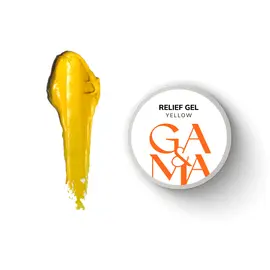 GA&MA. Relief gel, yellow, 5 g, рельєф гель, жовтий #1