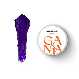 GA&MA. Relief gel, violet, 5 g, рельєф гель, фіолетовий #1