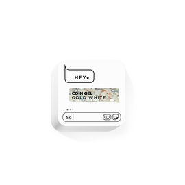 HEYLOVE. Coin gel, GOLD WHITE, 5 g, гель для дизайну #1