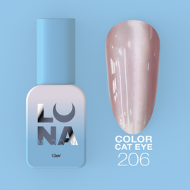 LUNAmoon. "Cat Eye" Gel Polish #206, 8 ml, гель-лак «Котяче око» #1