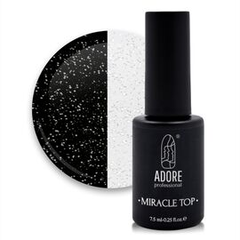 ADORE. Miracle Top coat, №06, Silver glitter, 8 ml. Топ зі срібним сяйвом #1