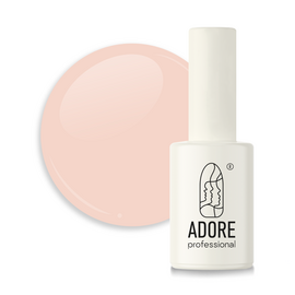 ADORE. French Gel Polish, #F-03, Porcelain beige, 7.5 ml. Гель-лак, порцеляново-бежевий #1