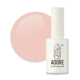 ADORE. French Gel Polish, #F-05, Pink peach, 7.5 ml. Гель-лак, рожево-персиковий #1