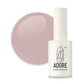 ADORE. French Gel Polish, #F-10, Smoky dark beige, 7.5 ml. Гель-лак, димчастий темно-бежевий #1