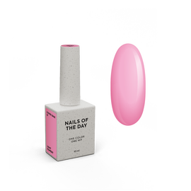 NOTD. Cover Base, NEW Formula, Light pigment #47, 10 ml, напівпрозора насичено-рожева база #1