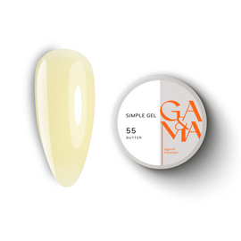 GA&MA. Simple builder gel, #55, Butter, 30 ml,  гель без опилу, Вершкове масло #1