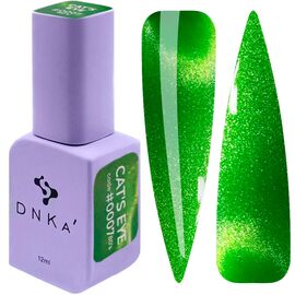 DNKa’. Gel Polish, 80's, Glows in the dark Cat's eye, #0007, 12 ml, гель-лак люмінісцентний "котяче око" #1