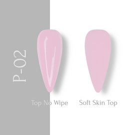 ADORE. Pastel Gel Polish, #P-02, Soft pink, 8 ml. Гель-лак, пастельний теплий рожевий #2