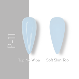 ADORE. Pastel Gel Polish, #P-11, Soft azure, 8 ml. Гель-лак, пастельний лазурний #2