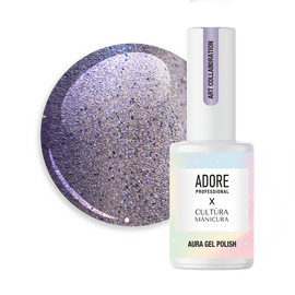 ADORE. Cat's Eye Gel Polish, #A-04, Riot, 8 ml. Гель-лак скляне "котяче око"-хамелеон, ультрамарин #1