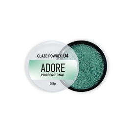 ADORE. Glaze Powder #04, 0.5 g. Дзеркальна втирка-глазур, зелена #1