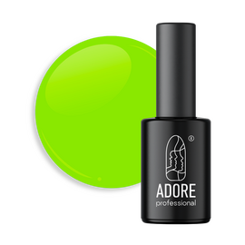 ADORE. Neon Max Gel Polish, #Nn-03, Slime, 8 ml. Гель-лак, неоново-жовтий #1