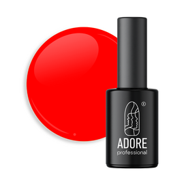 ADORE. Neon Max Gel Polish, #Nn-07, SOS, 8 ml. Гель-лак, неоново-червоний #1