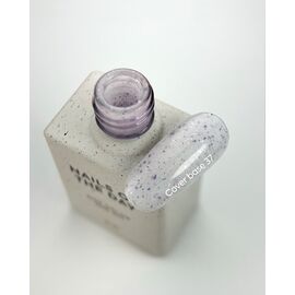NOTD. Cover Base Potal, NEW Formula #37, 10 ml, молочна база з фіолетовою та срібною поталлю #2