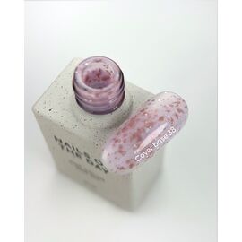 NOTD. Cover Base Potal, NEW Formula #38, 10 ml, рожево-молочна база з рожевою та срібною поталлю #2