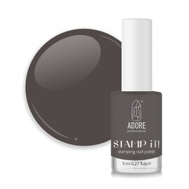 ADORE. Stamping nail polish, №10, Coffee, 8 ml. Лак для стемпінгу, кавовий #1