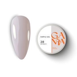 GA&MA. Simple builder gel #28 Zephyr, 15 ml, гель без опилу, зефірний #1