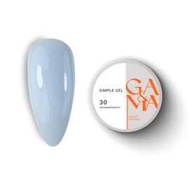 GA&MA. Simple builder gel #30 Aquamarine, 15 ml, гель без опилу, аквамариновий #1