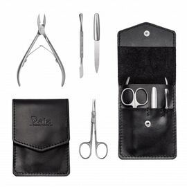 RAIZ. Manicure set, 4 pcs, black. Манікюрний набір, 4 предмети, чорний #1