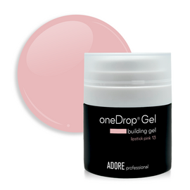 ADORE. One Drop Gel, 30 g, #13, Lipstick pink. Гель для нарощування, натуральний рожевий #1