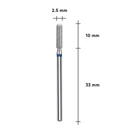 STALEKS. Фреза алмазна "ЦИЛІНДР ЗАОКРУГЛЕНИЙ", синя, Ø 2.5 mm #2
