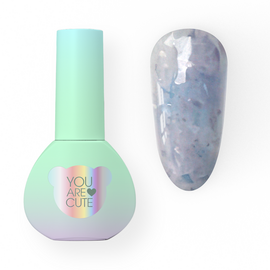 You Are Cute. Cover Base, #21, 5 ml. Камуфлююча база з поталлю #1