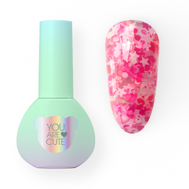You Are Cute. Cover Base, #23, 5 ml. Камуфлююча база з кольоровими фігурками #1
