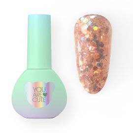 You Are Cute. Cover Base, #26, 5 ml. Камуфлююча база з кольоровими фігурками #1