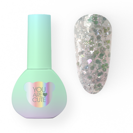 You Are Cute. Cover Base, #27, 5 ml. Камуфлююча база з кольоровими фігурками #1