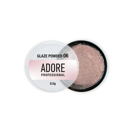 ADORE. Glaze Powder #06, 0.5 g. Дзеркальна втирка-глазур, нюдова #1