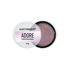 ADORE. Glaze Powder #07, 0.5 g. Дзеркальна втирка-глазур, рожева #1