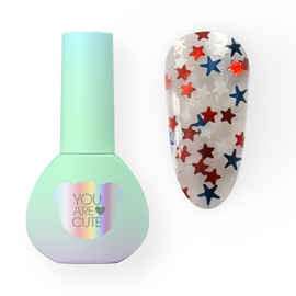 You Are Cute. Be My Star Top Coat, 5 ml, топ із зірочками #1