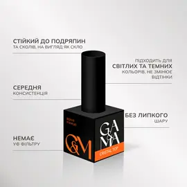 GA&MA. Crystal Top, anti-scratch, 30 ml, Топ Крістал, стійкий до подряпин, без липкого шару #2