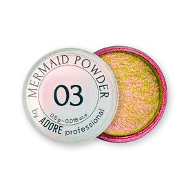 ADORE. Mermaid Powder #03, 0.5 g. Втирка-хамелеон, золотаво-рожево-бузкова #1