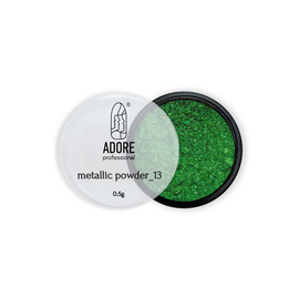 ADORE. Metallic Powder #13, 0.5 g. Металева втирка, глибока зелена #1